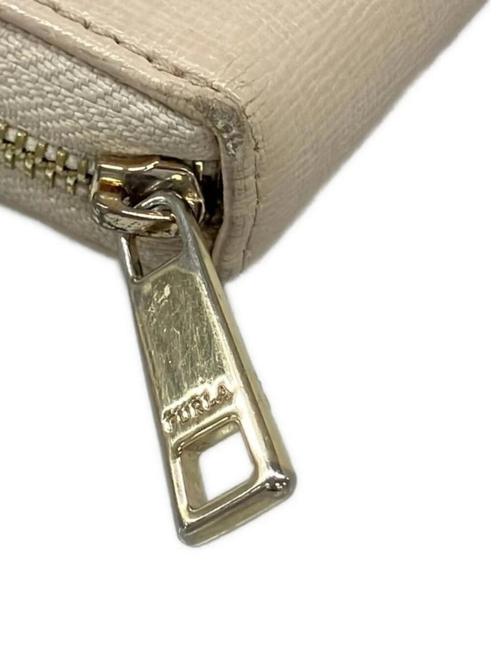 FURLA - Beige Leather Long Wallet - Picture 6 of 6